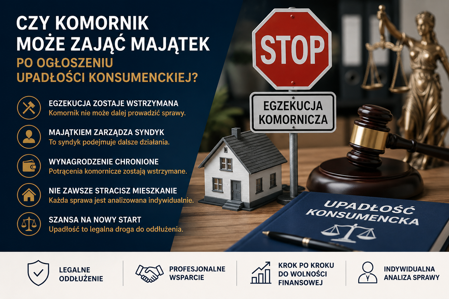 Czy komornik może zająć majątek po ogłoszeniu upadłości konsumenckiej?